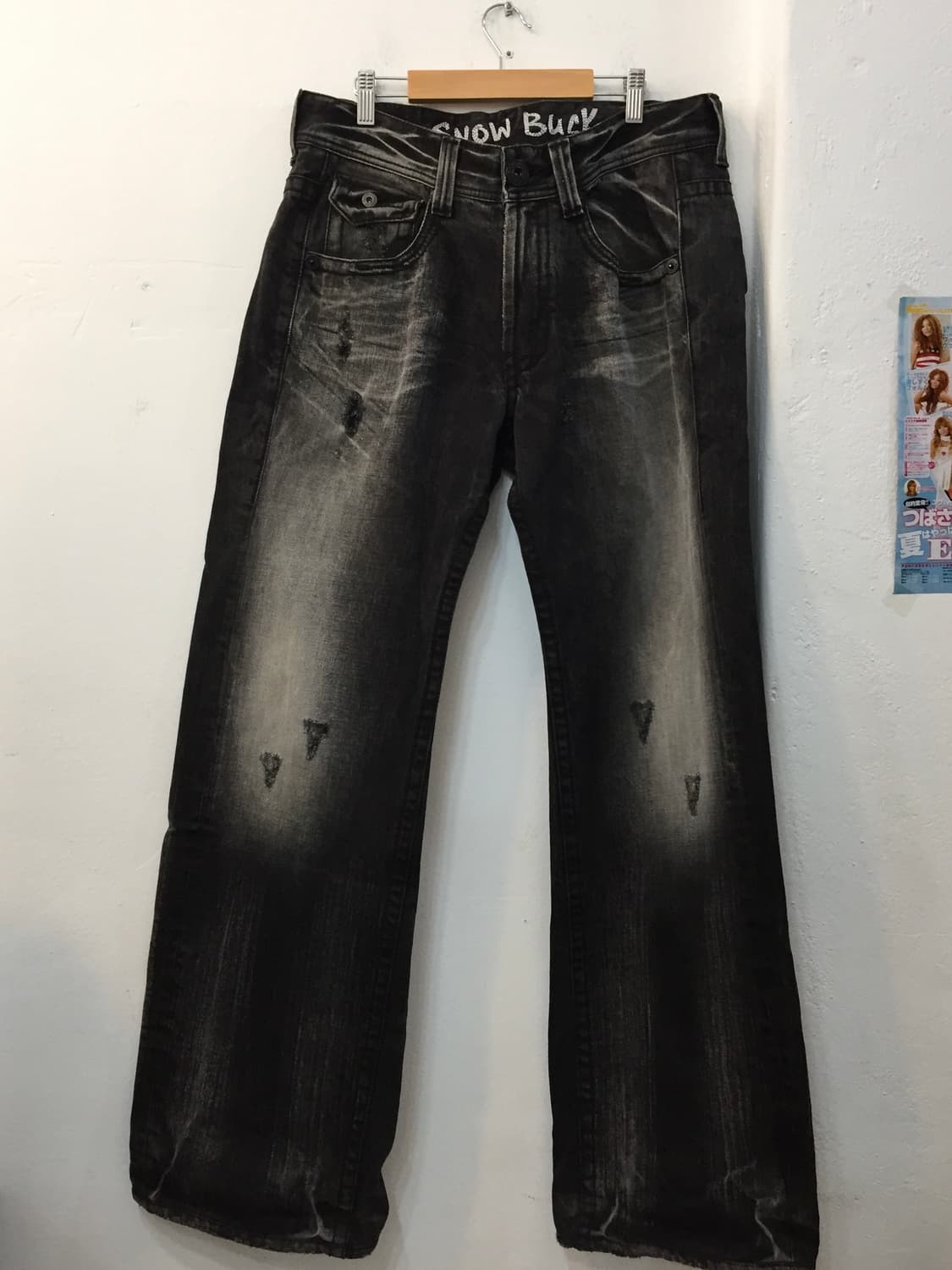 버커루 스노우벅 워싱 블랙 데님 32 상품이미지5