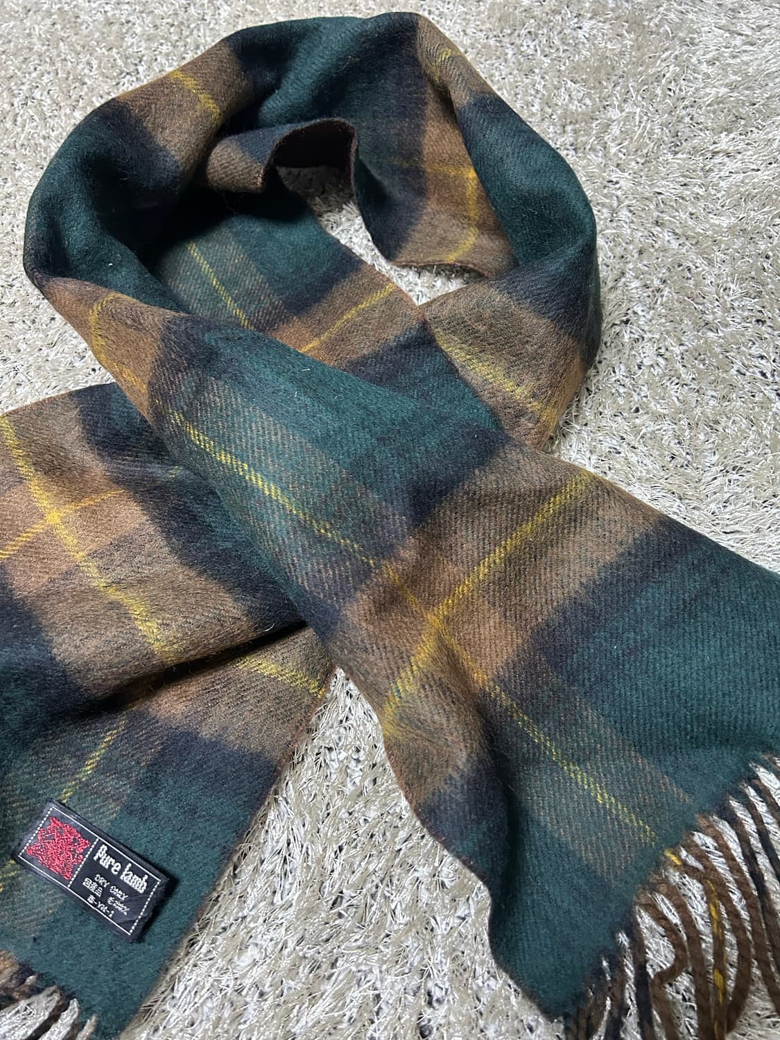 영국제 울 체크 목도리 상품이미지4