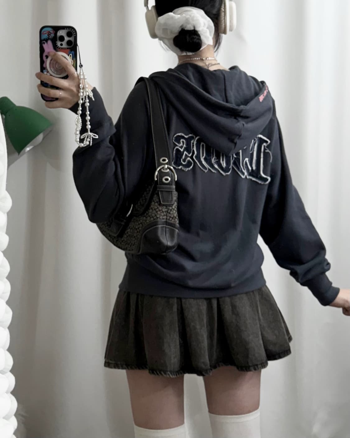 네이비 라이언즈 투웨이 후드 집업 상품이미지3