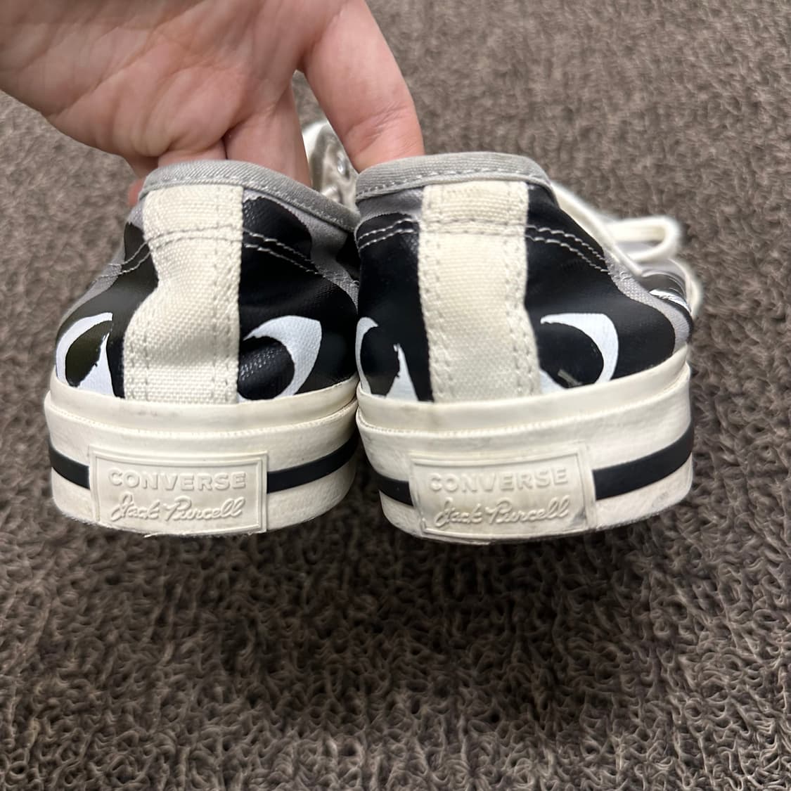 꼼데가르송 x 컨버스 잭 퍼셜 스니커즈 단화 260 상품이미지4
