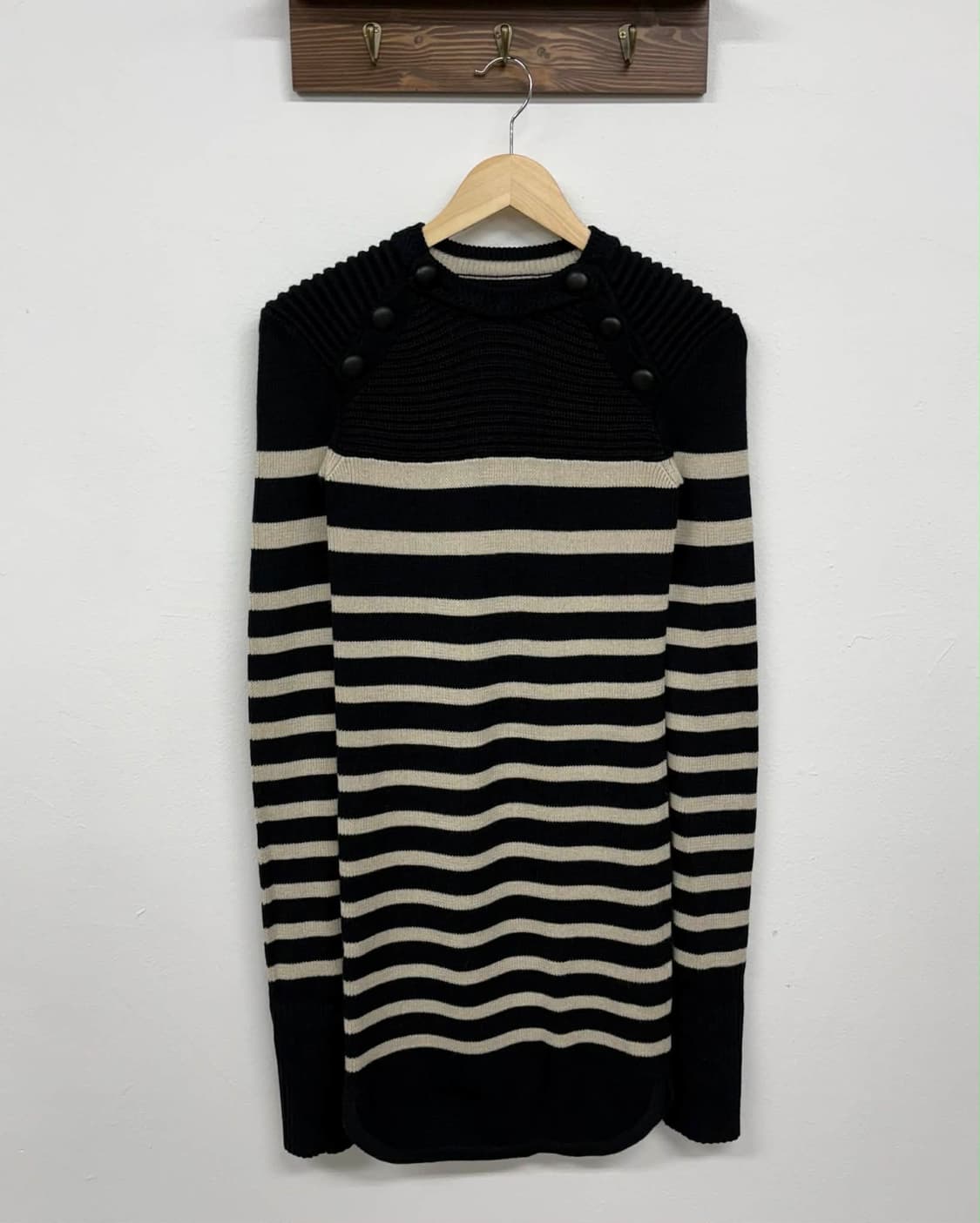 [36] 이자벨마랑 하에자 스트라이프 울 니트 스웨터 미니 드레스 상품이미지1