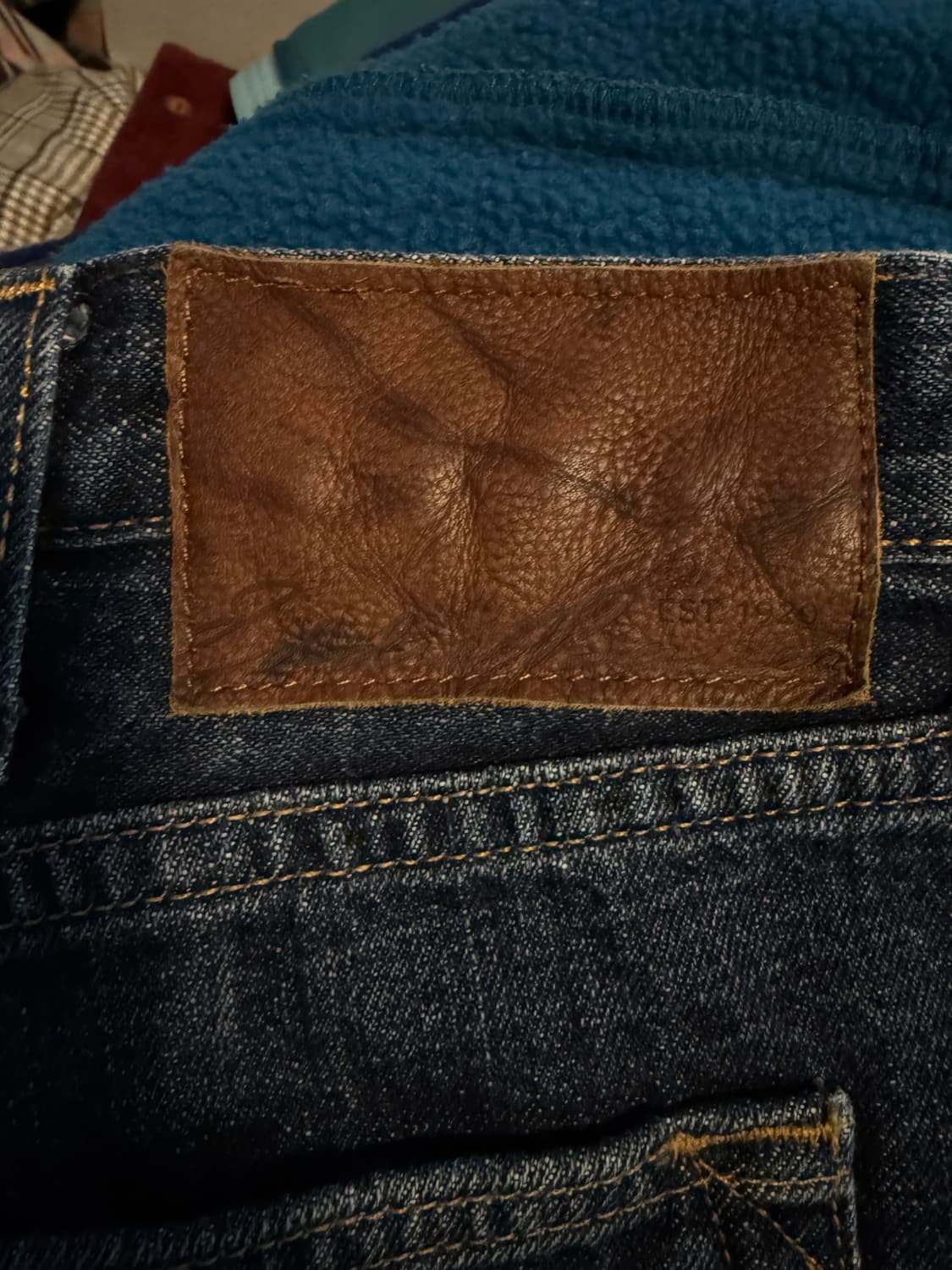 Eddie Bauer 체크 라이닝 데님 팬츠 38 상품이미지4