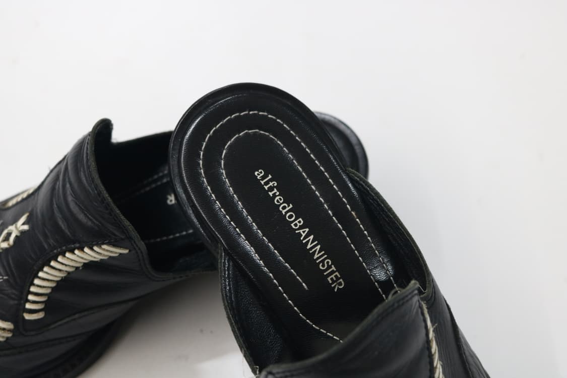 알프레도바니스터 포인티드 토 브로그 뮬 힐 (41) 상품이미지6