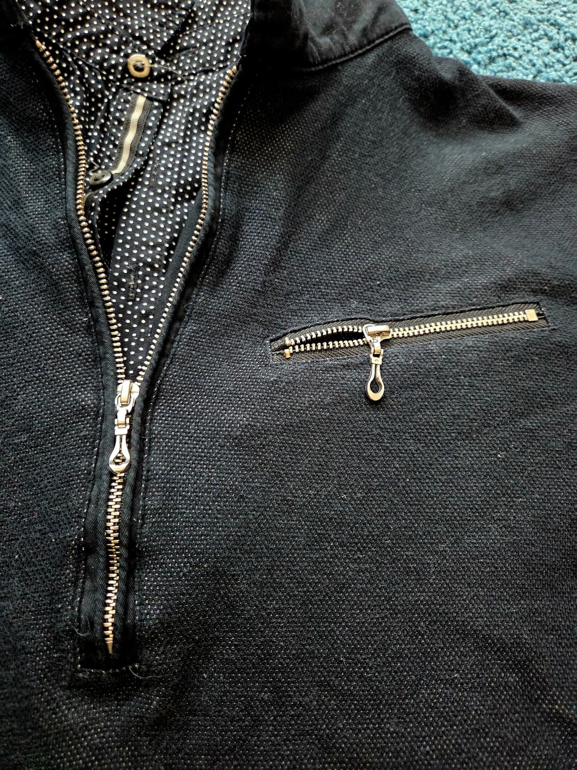 Male&co 락시크 다크 셔츠 레이어드 반팔 티셔츠 원지퍼 표기M 상품이미지2