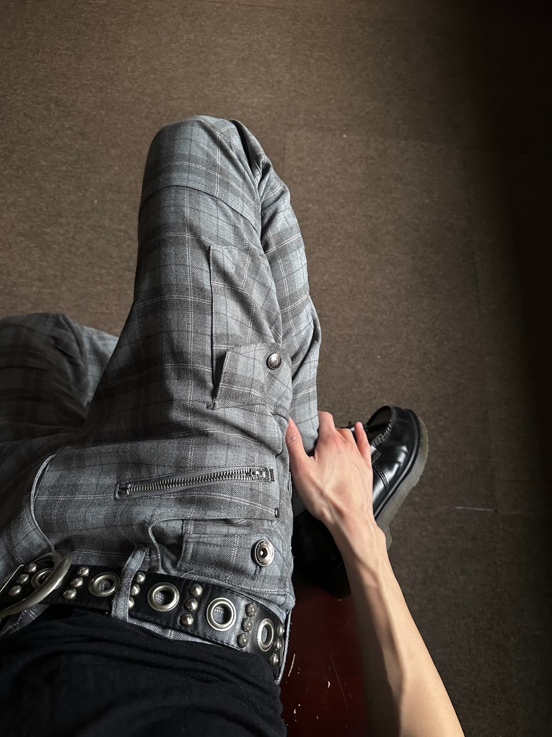 Mossimo 체크 슬림 카고 팬츠 상품이미지1