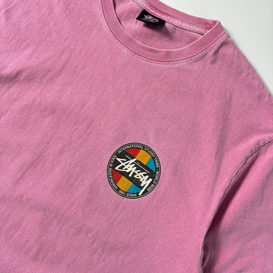 Stussy  스투시 클래식 닷 워시드 반팔 티셔츠  상품이미지5