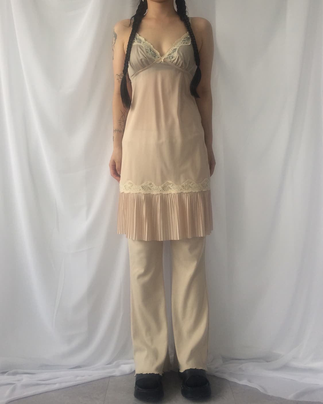 Lace point slip onepiece 상품이미지1