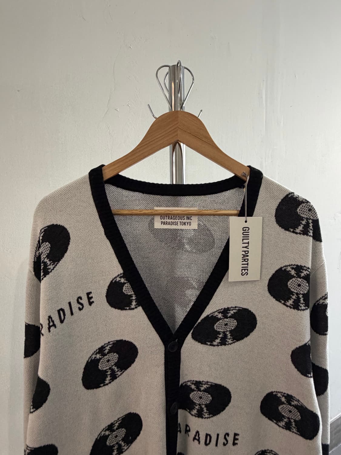 와코마리아 레코드 가디건 상품이미지2