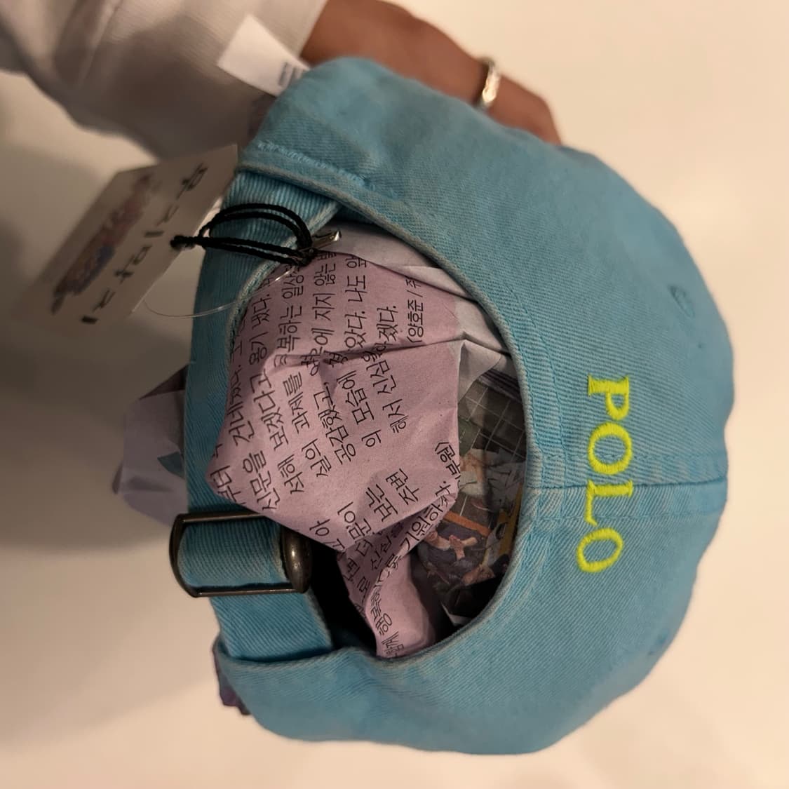 폴로랄프로렌 하늘색 볼캡 모자 상품이미지3