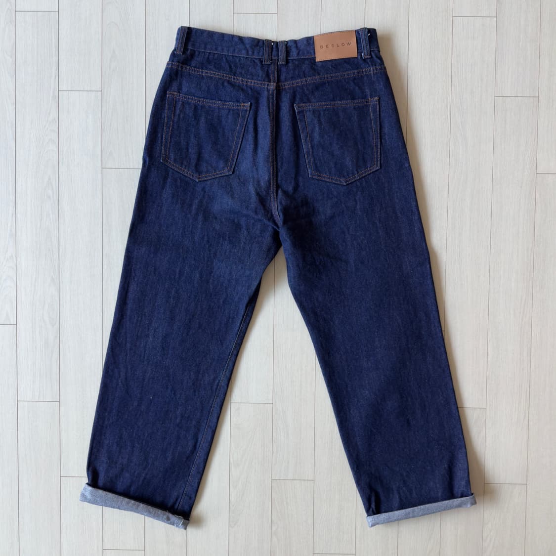 비슬로우 와이드 셀비지 데님 32 상품이미지2
