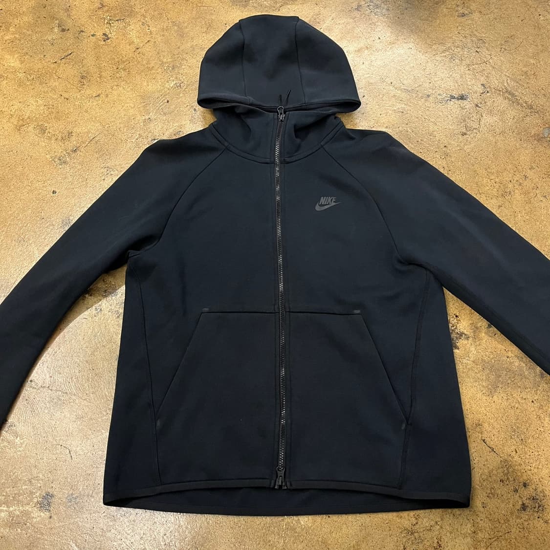 [정품/M] 나이키 테크 플리스 풀집업 블랙 b19 상품이미지3