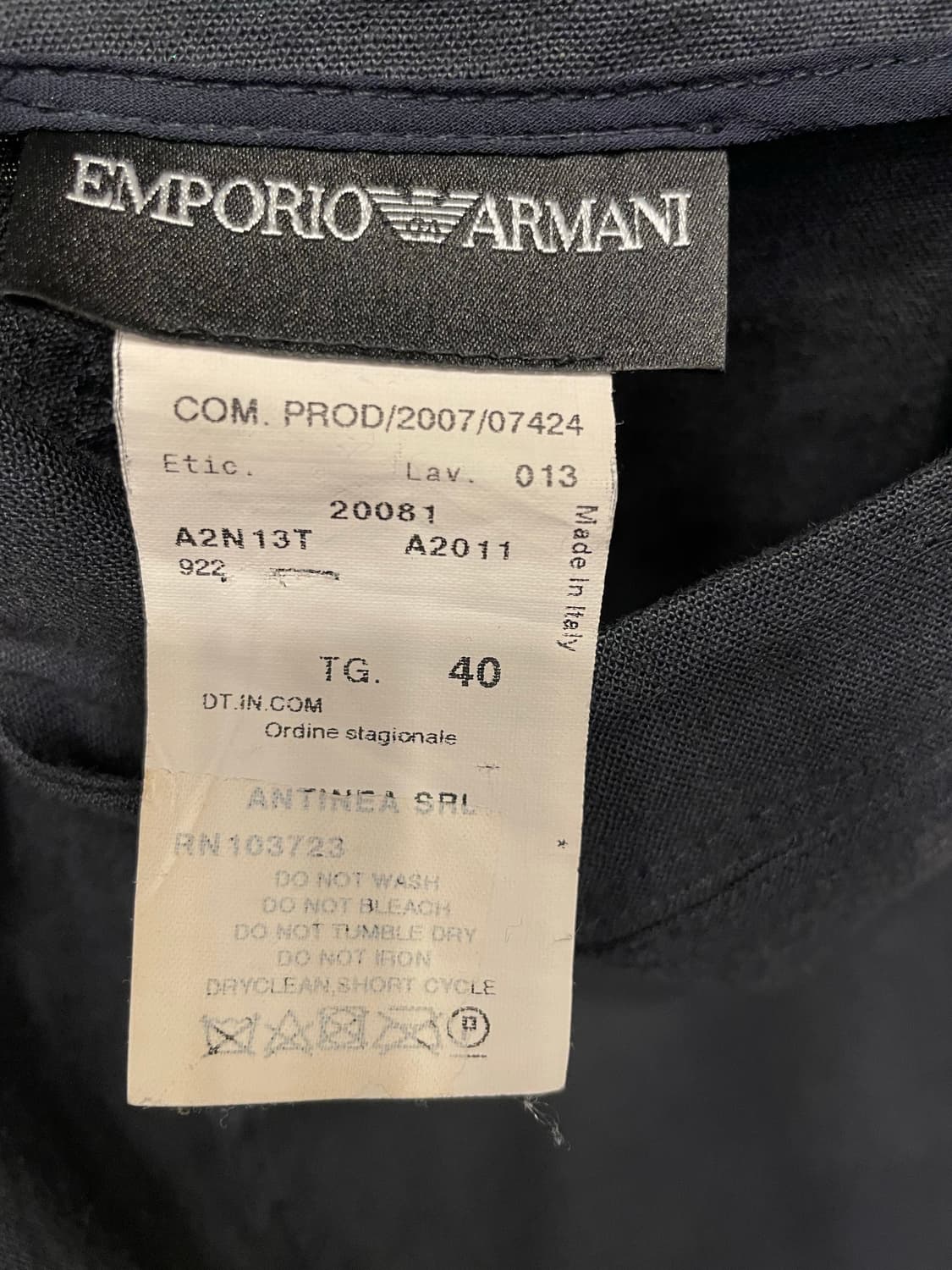 엠포리오 아르마니 린넨 홈방 스판 미니스커트 55 상품이미지8