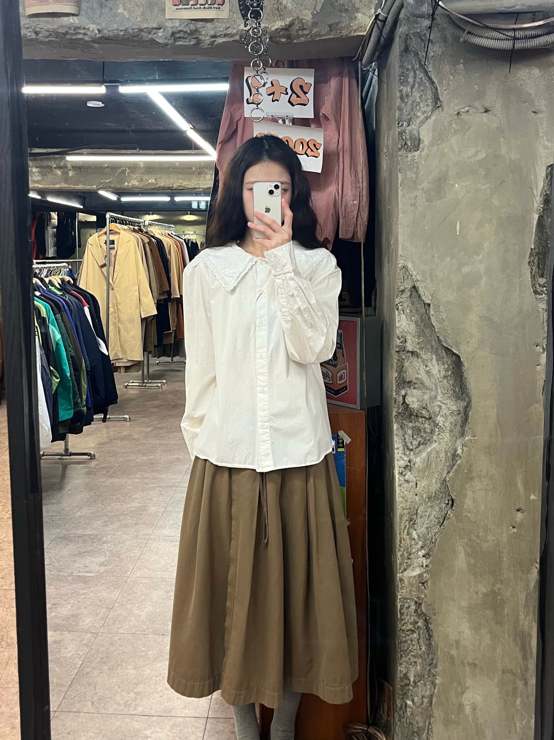 빈티지 카라 블라우스 화이트 #csz3285 상품이미지2