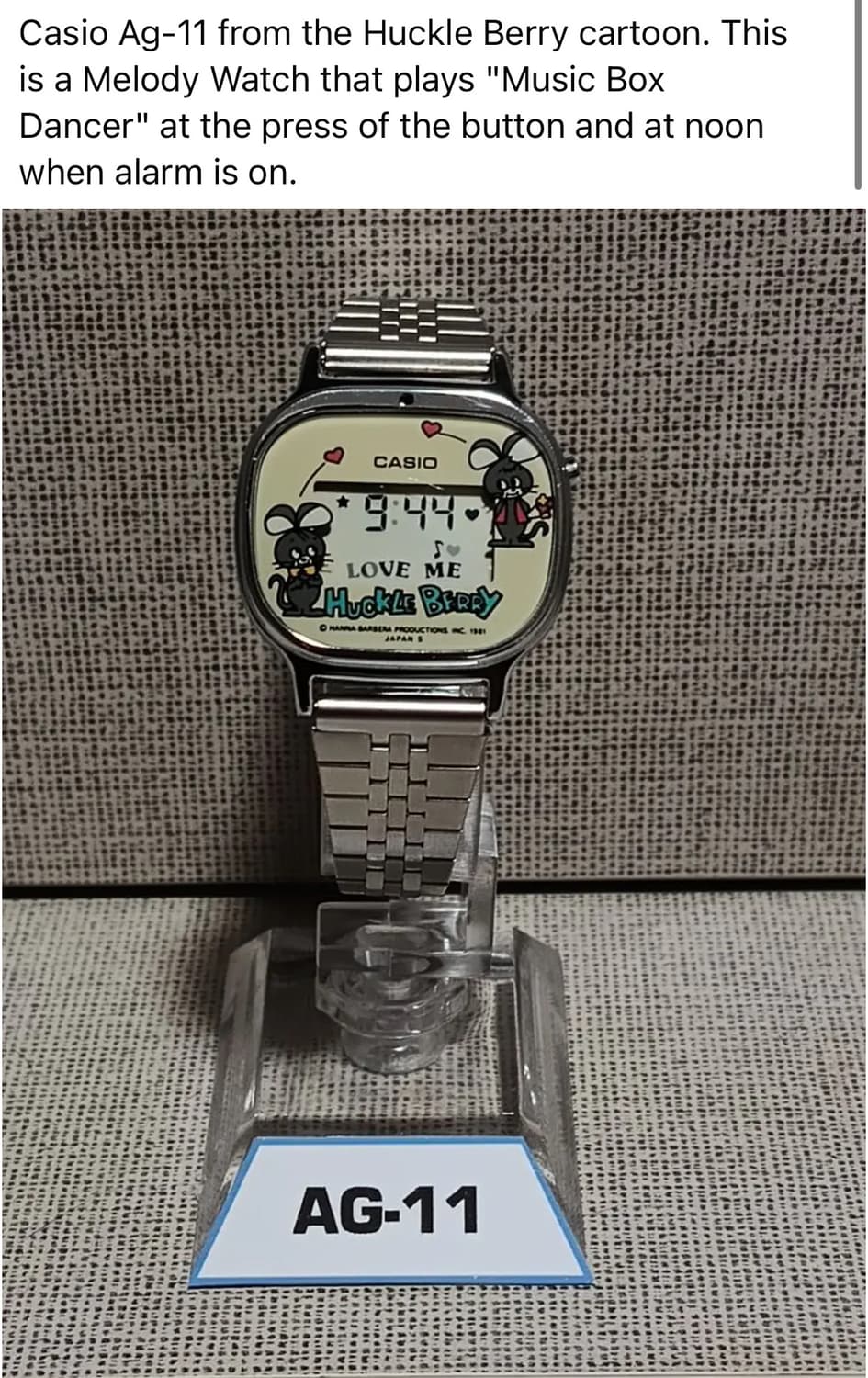 81s' 카시오 허클베리 빈티지 손목시계 상품이미지8