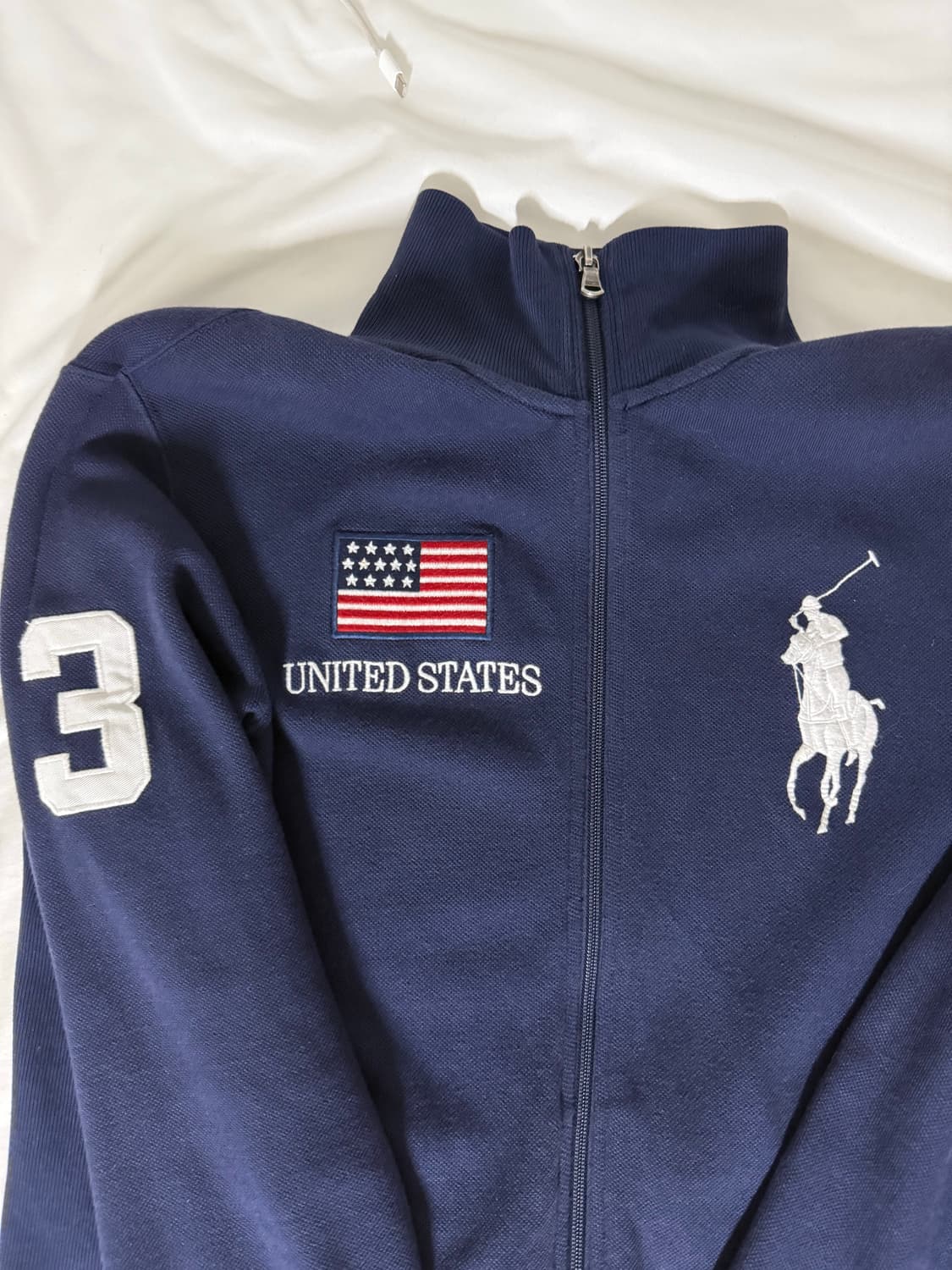 폴로 랄프로렌  성조기 빅포니 집업 네이비 m 상품이미지1