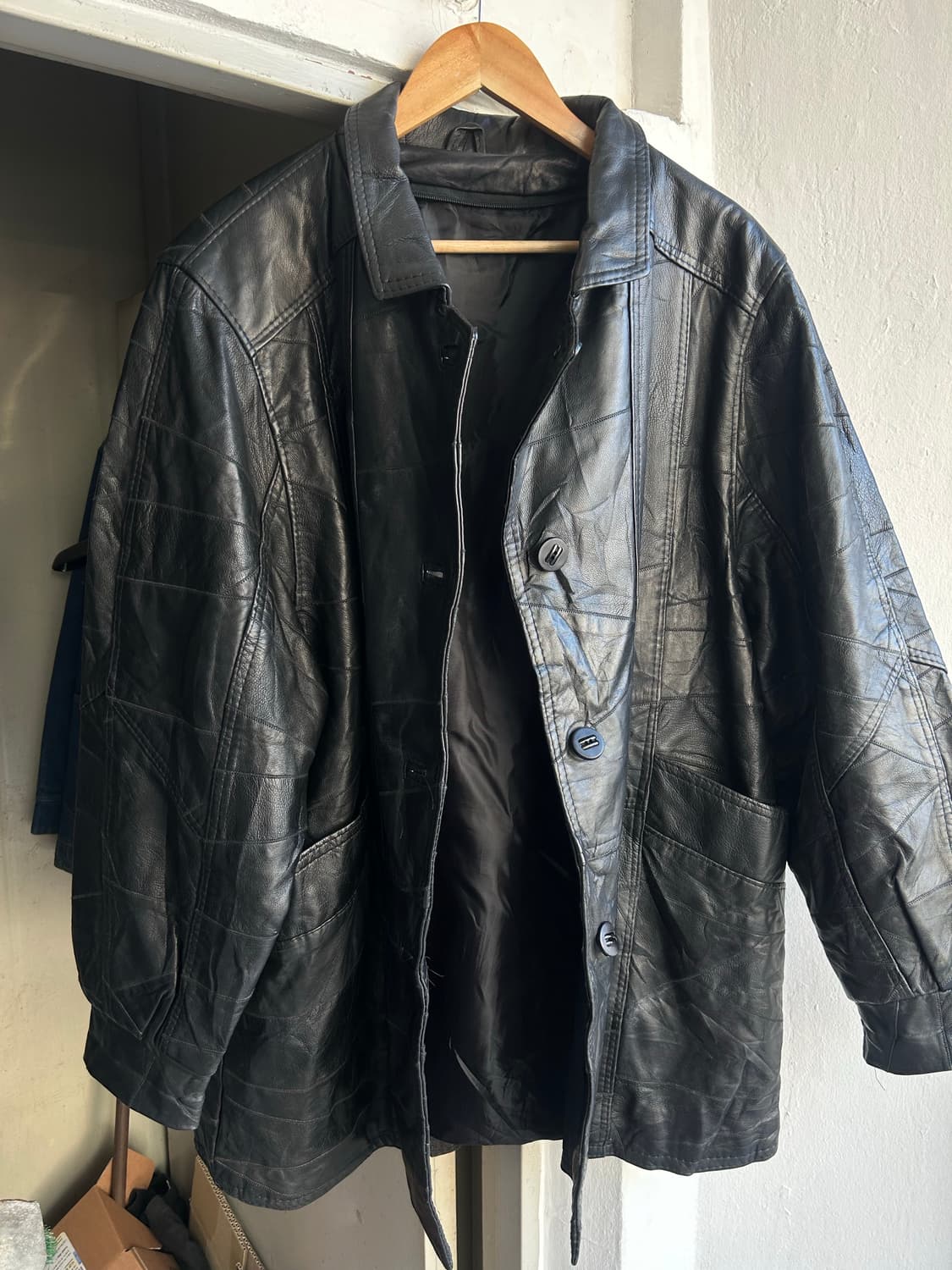 빈티지 레더 카코트  상품이미지4