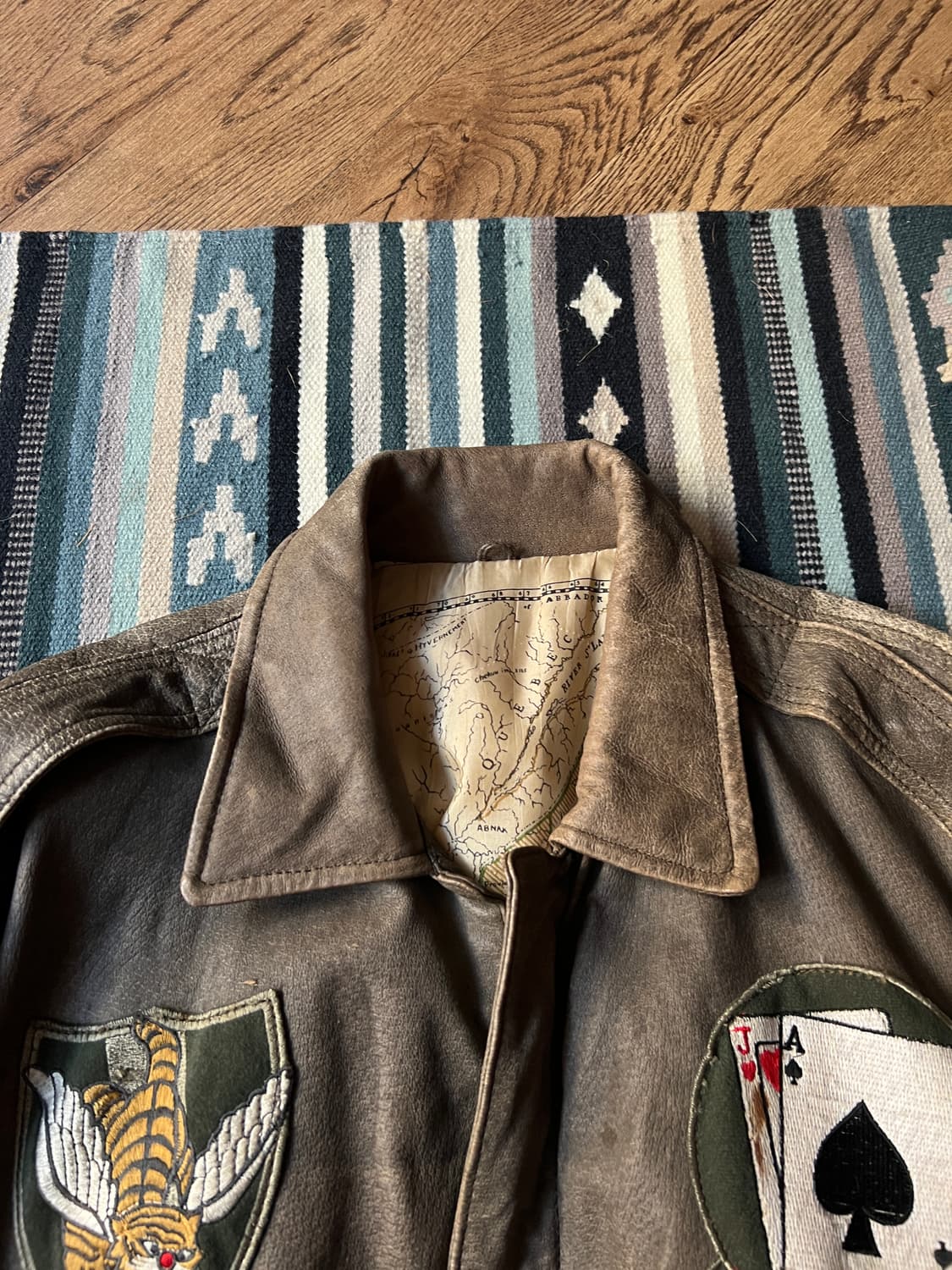 [M]90's USA 빈티지 패치 A-2 플라이트 자켓 상품이미지2