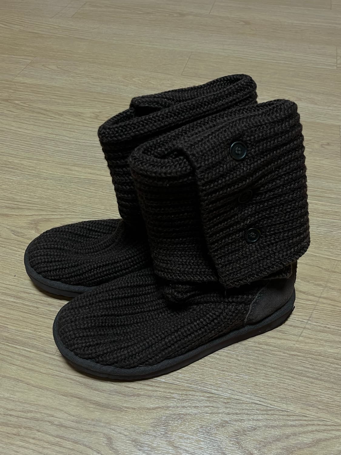 어그 니트 부츠 초코브라운 230mm 상품이미지1