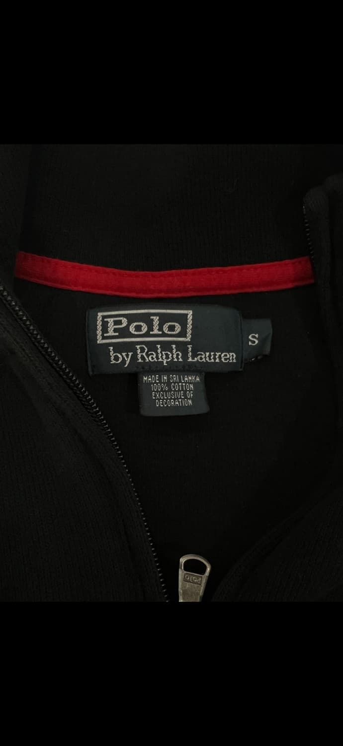 빅포니 폴로 랄프로렌 블랙 반집업 S  상품이미지2