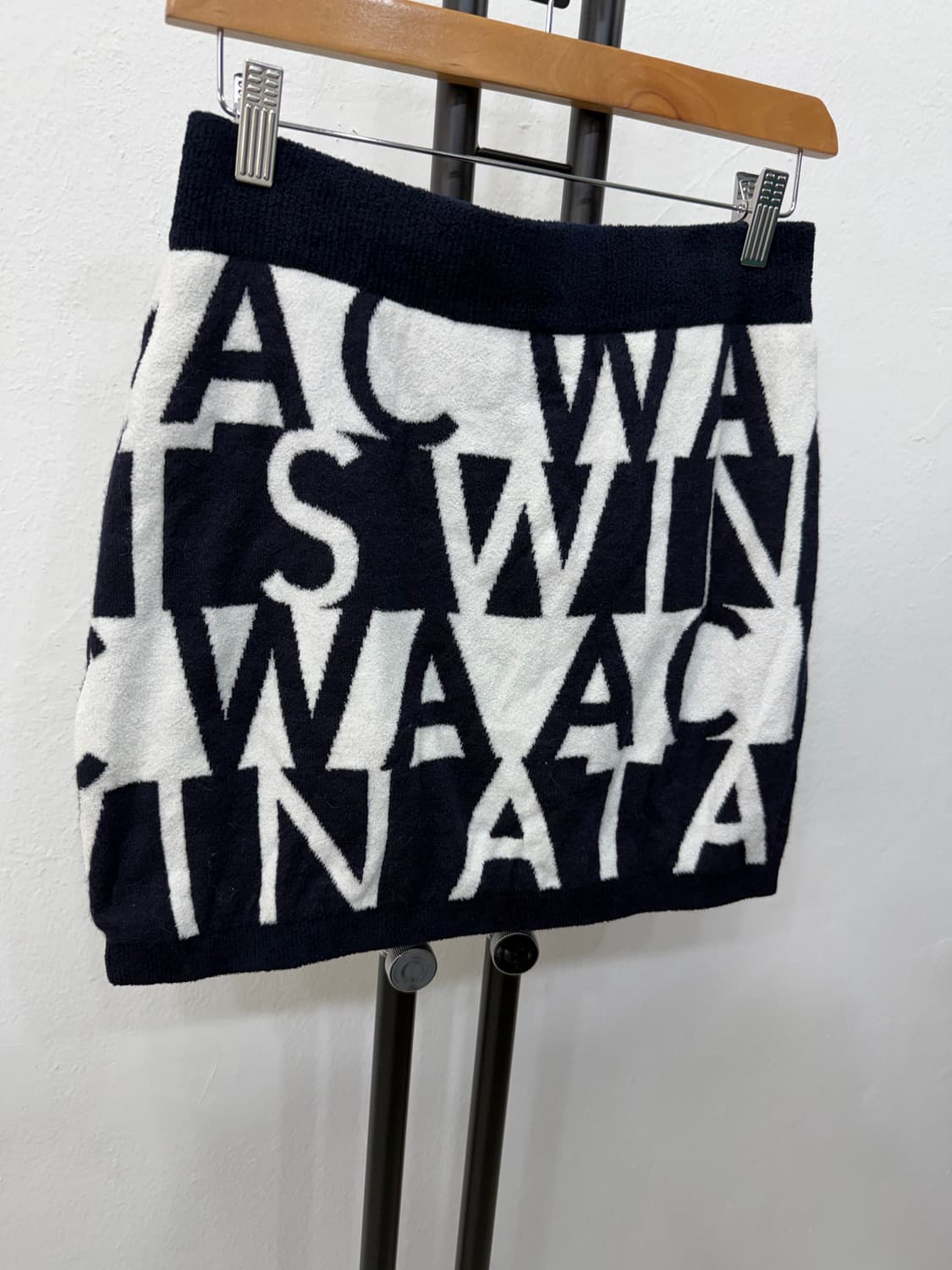 정품) WAAC 왁골프 로고 니트 스커트 2 상품이미지2