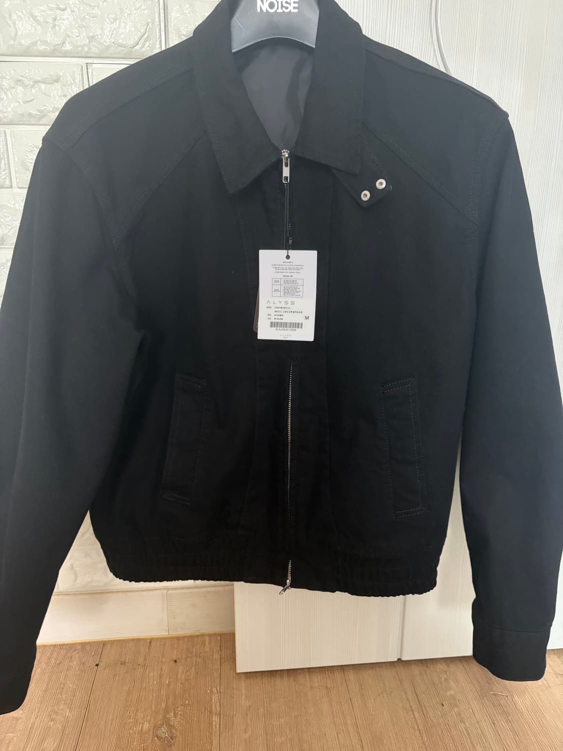 [데일리룸X알리스] 페이디드 그레인 코튼 블루종 자켓 [빈티지블랙] 상품이미지2