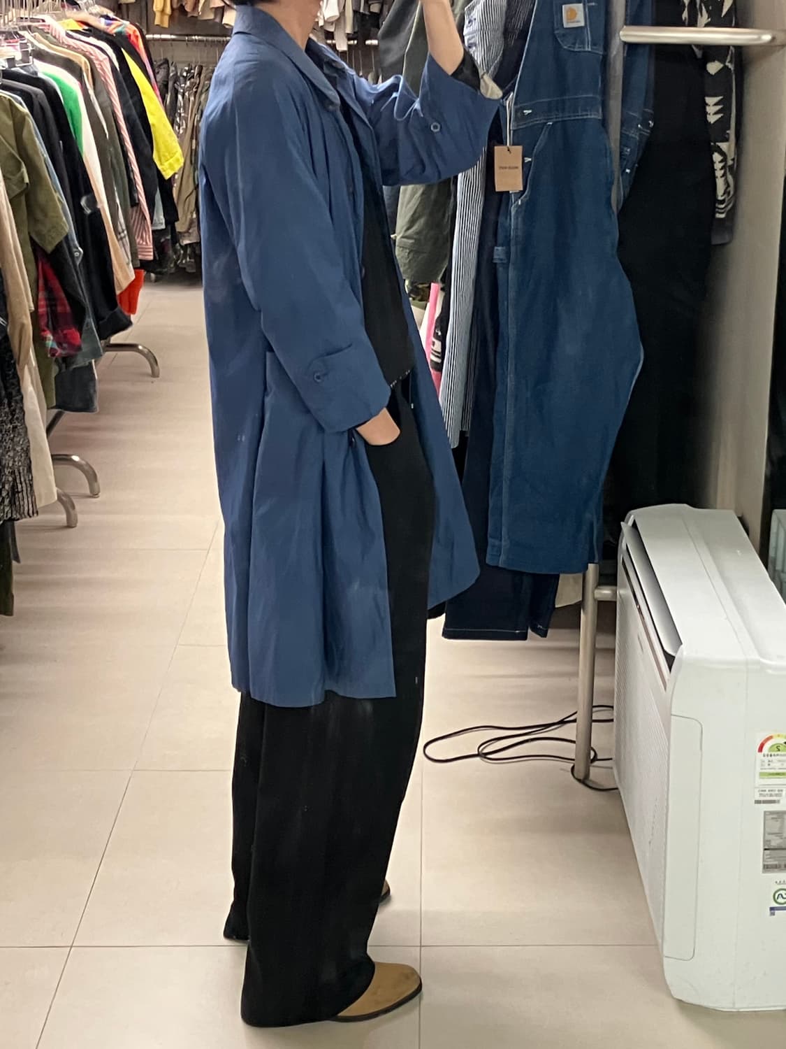 버버리 블루 트렌치 카코트 상품이미지7