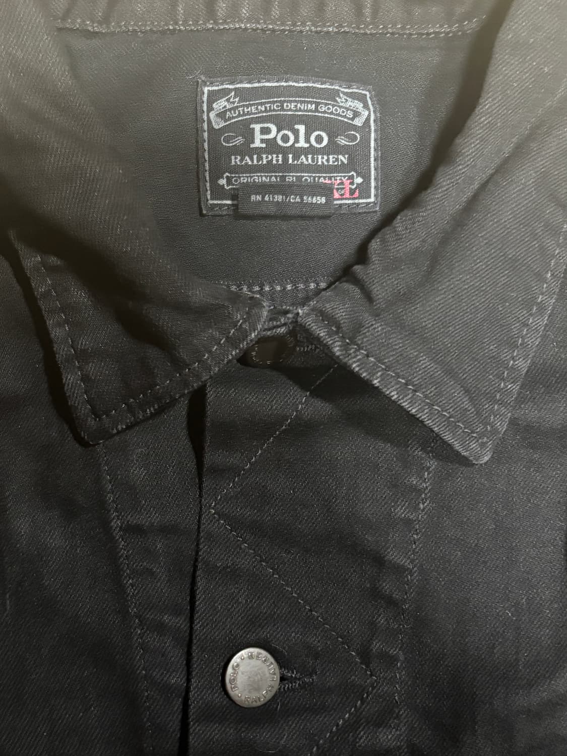폴로 랄프로렌 블랙 청자켓 데님자켓 상품이미지3