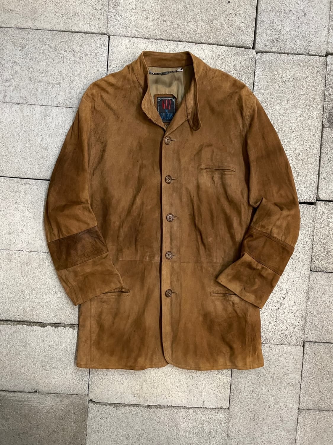 GV Jeans 지브이 진스 염소 가죽 스웨이드 자켓 상품이미지1