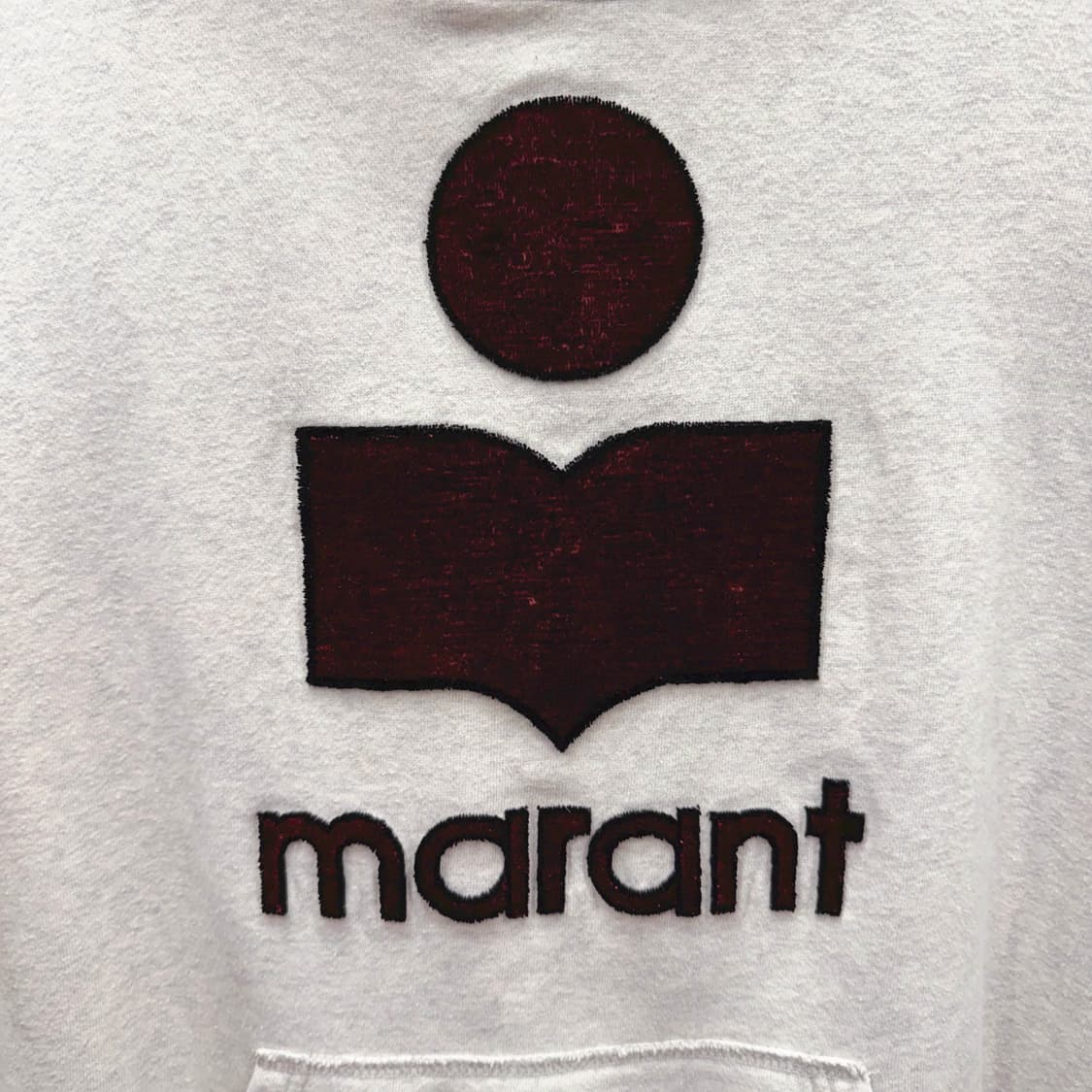 이자벨마랑 에뚜왈 후드티 스웻셔츠 빅로고 패치 디테일 오프화이트 상품이미지6