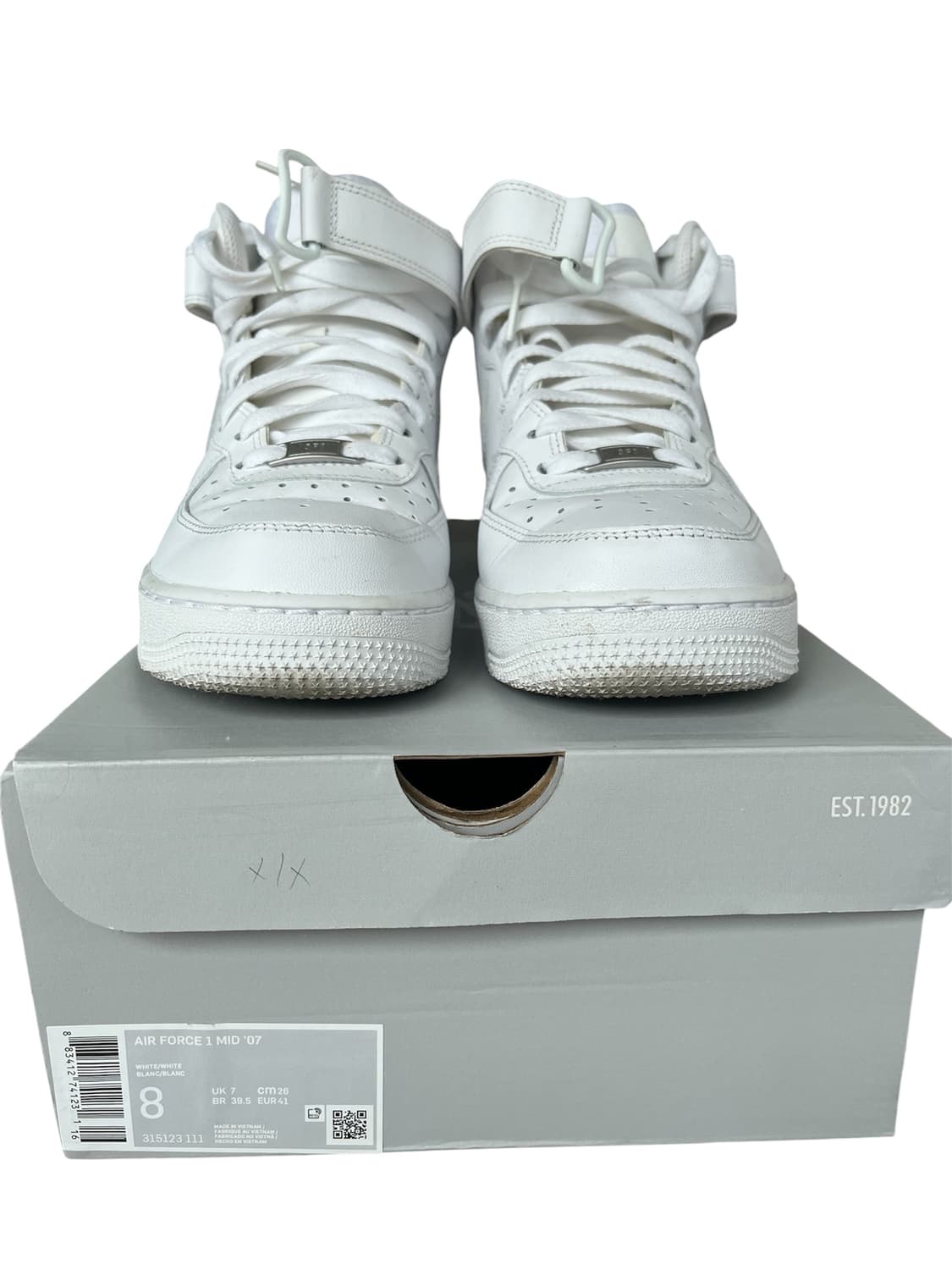 나이키 에어포스1 미드 화이트 백포스 상품이미지10