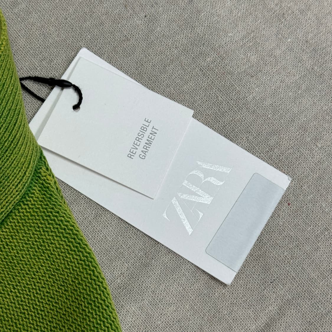 자라 블랙라벨 리버시블 피그먼트 크롭 가디건 XL 상품이미지8