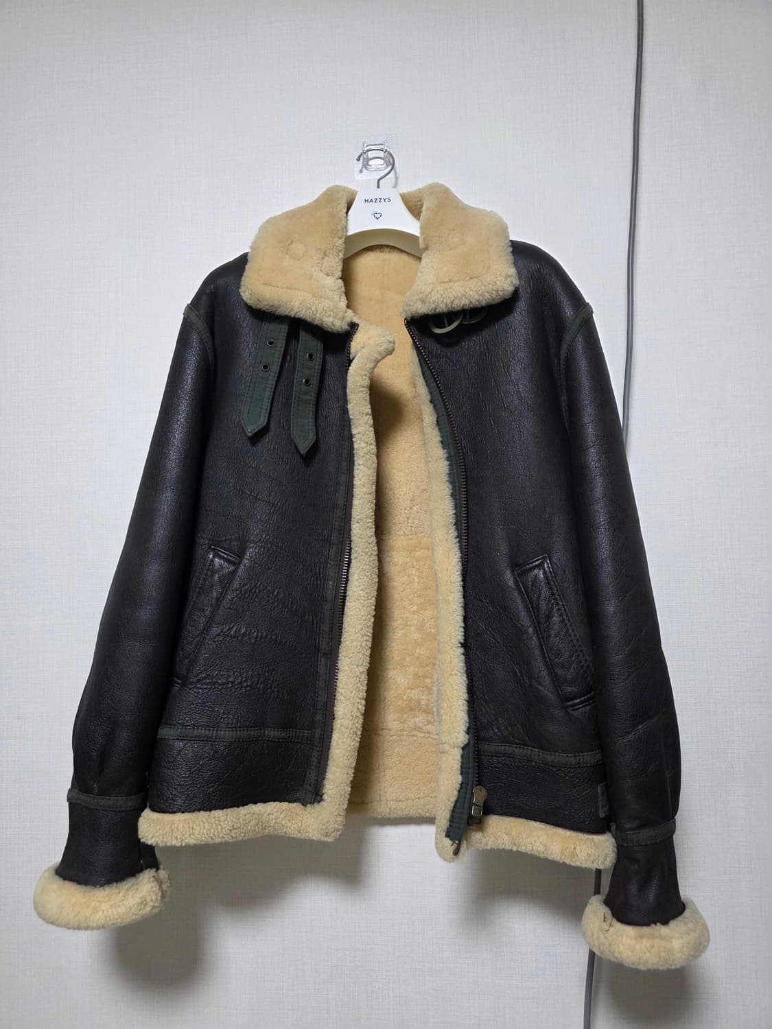 램스킨 양털 B-3 무스탕 상품이미지1