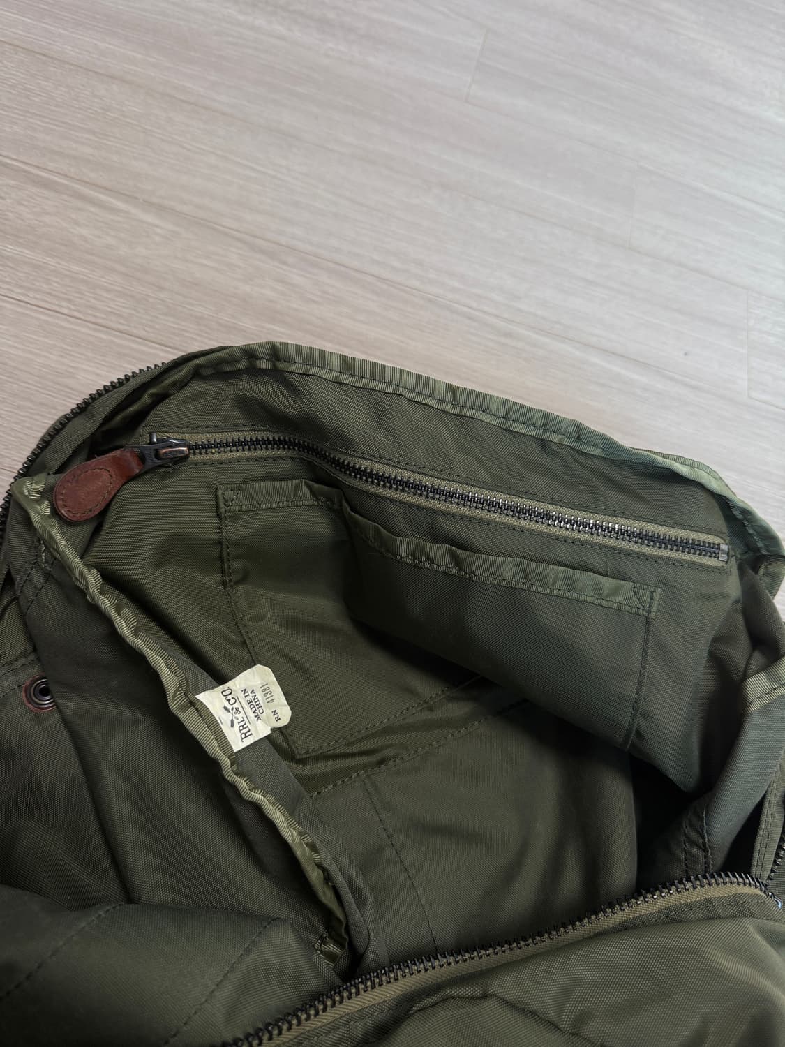 rrl 더블알엘 카키색 더플백 숄더백 상품이미지5