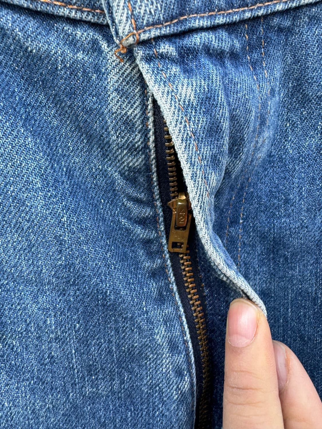 70s 리바이스 빈티지 517 66후기 논셀비지 부츠컷 데님 팬츠 상품이미지5