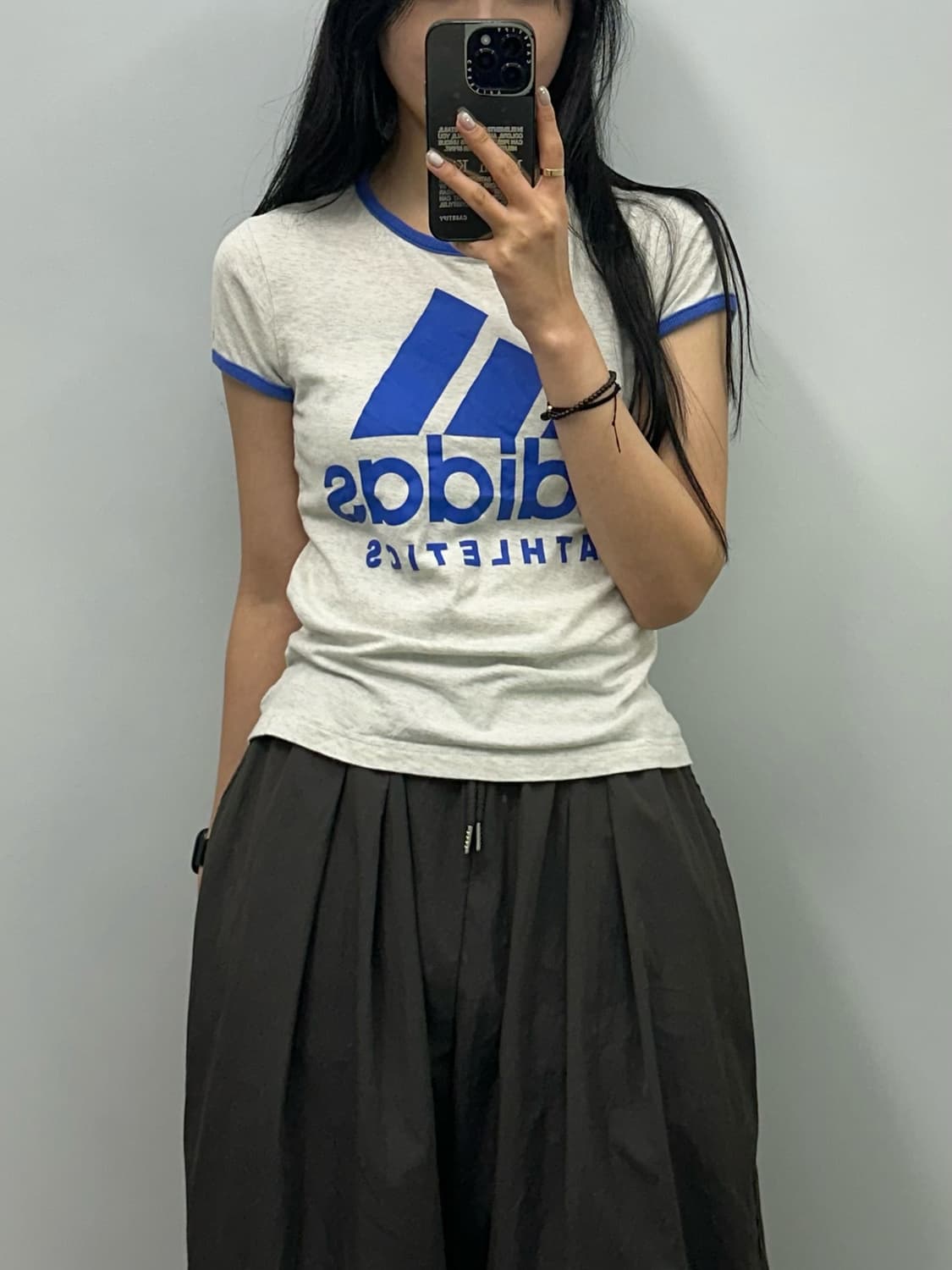 아디다스 백멜란지 반팔 링거 티셔츠  상품이미지1