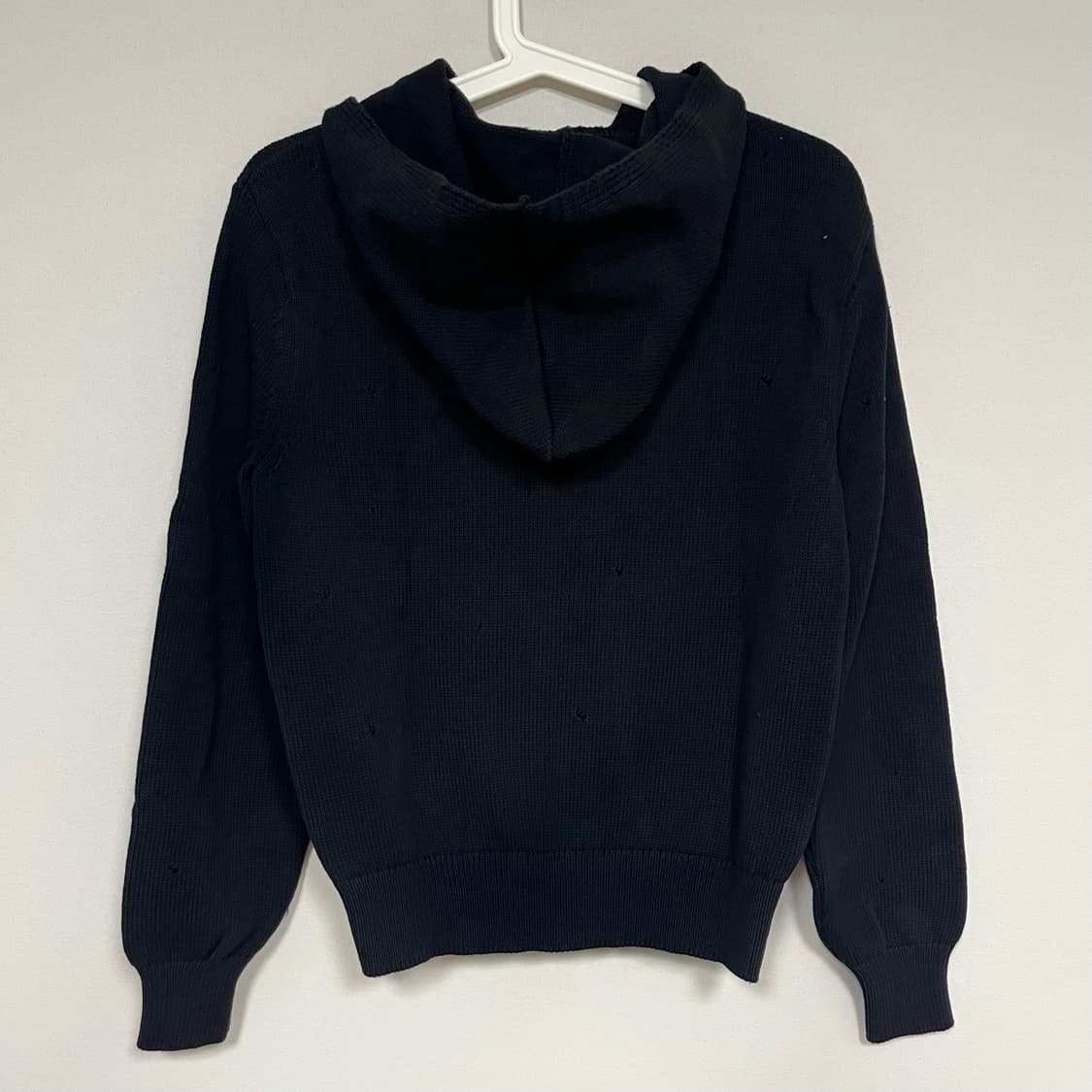 [S]기마구아스 69 니트 후드 집업/블랙 상품이미지3