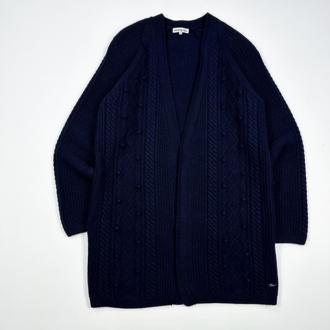 라코스테 크록 네이비 케이프 니트 가디건 (S 여성추천) 상품이미지2