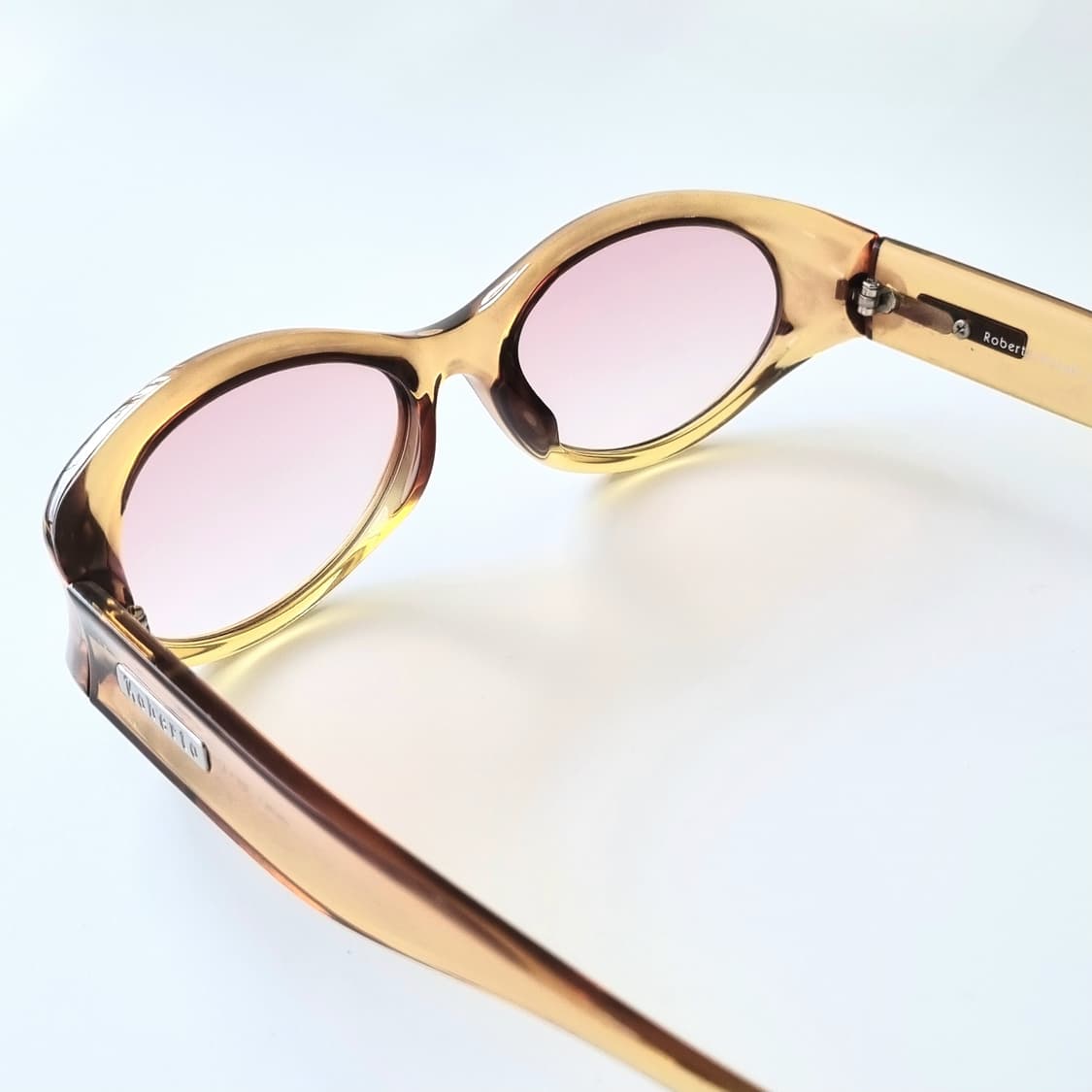 데드스탁 Y2K 바이브의 완성, 앰버 & 핑크 오벌 선글라스 상품이미지3