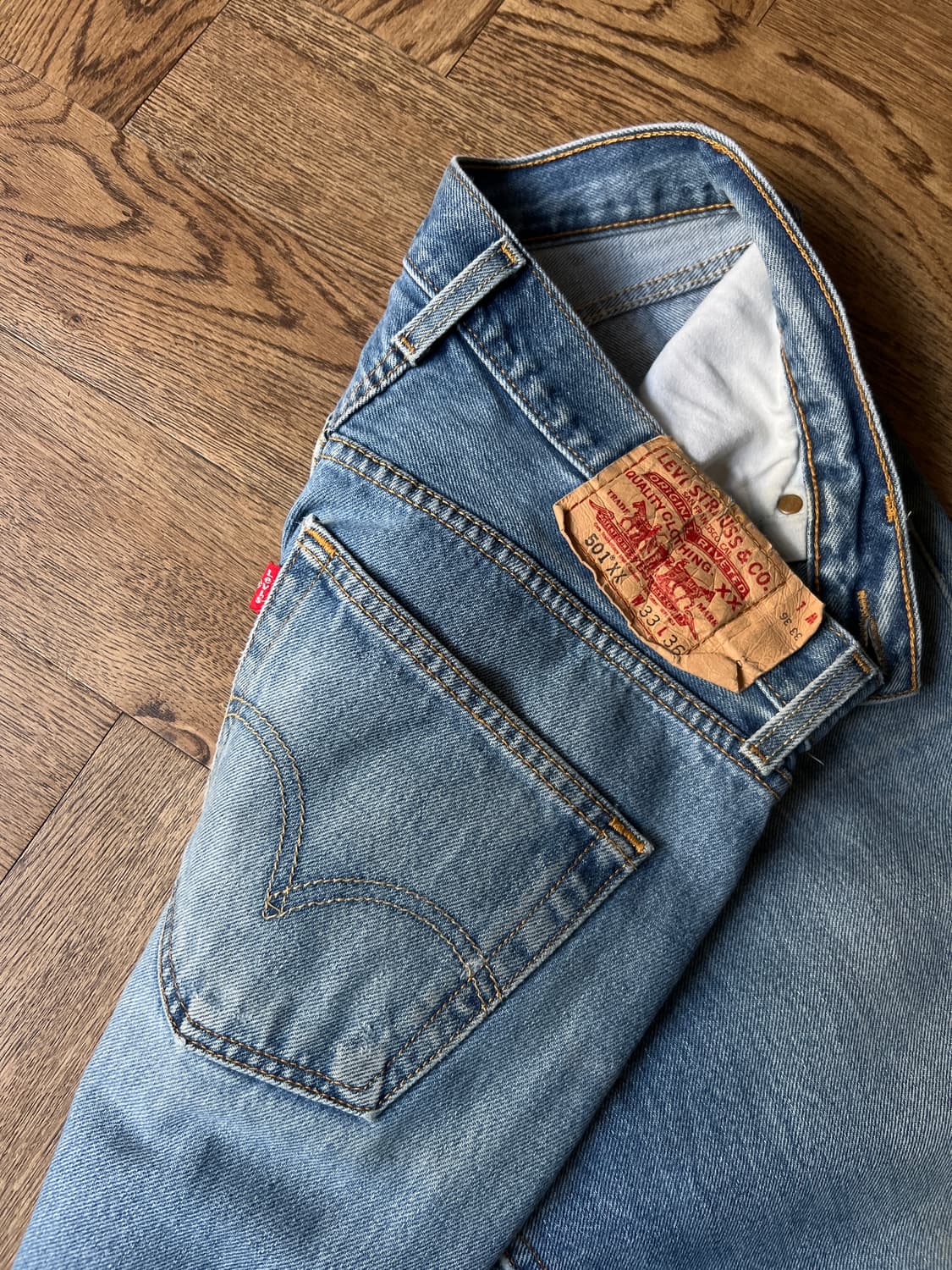 [33]00's 리바이스 00501XX 빈티지 워싱 데님 팬츠 상품이미지4