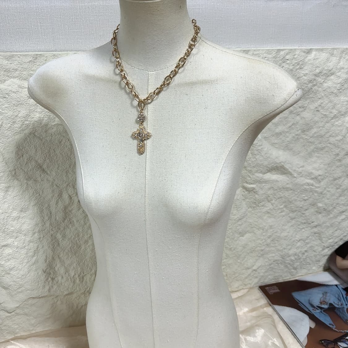 빈티지 중세 오리엔탈 십자가 목걸이 상품이미지1