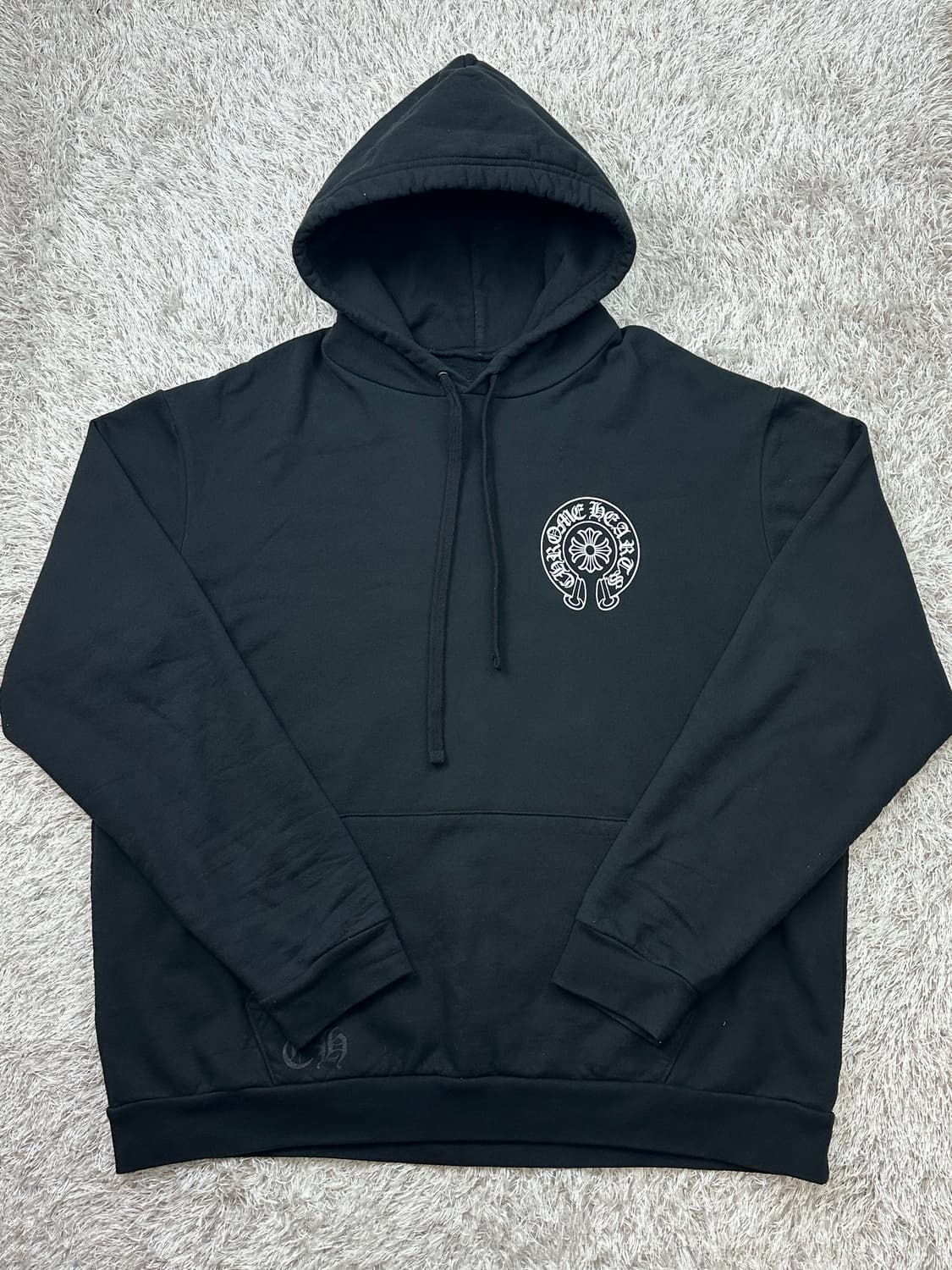 [XL] 정품 크롬하츠 오사카 홀스슈 후드 블랙 상품이미지2