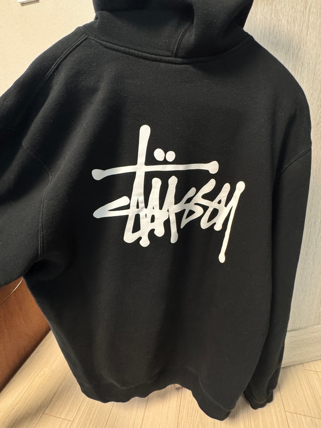 스투시 베이직 후디 블랙 XL 상품이미지2