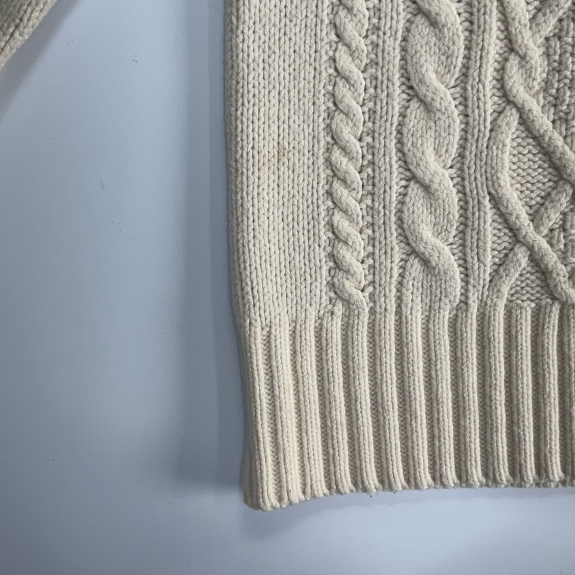 Lacoste 라코스테 스몰로고 아이보리 니트 후드가디건 상품이미지7