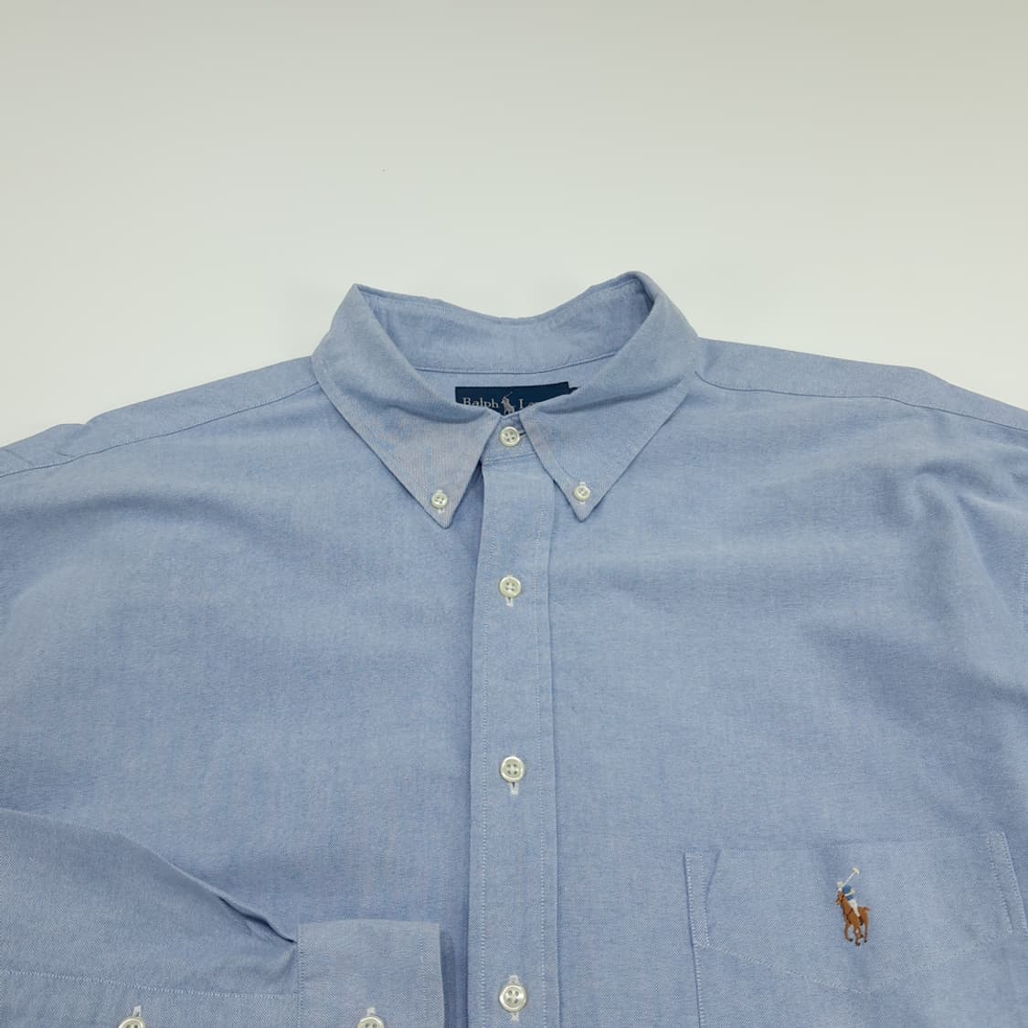 CN658 2XLT 폴로 랄프로렌 클래식블루 긴팔 셔츠 남방 상품이미지3