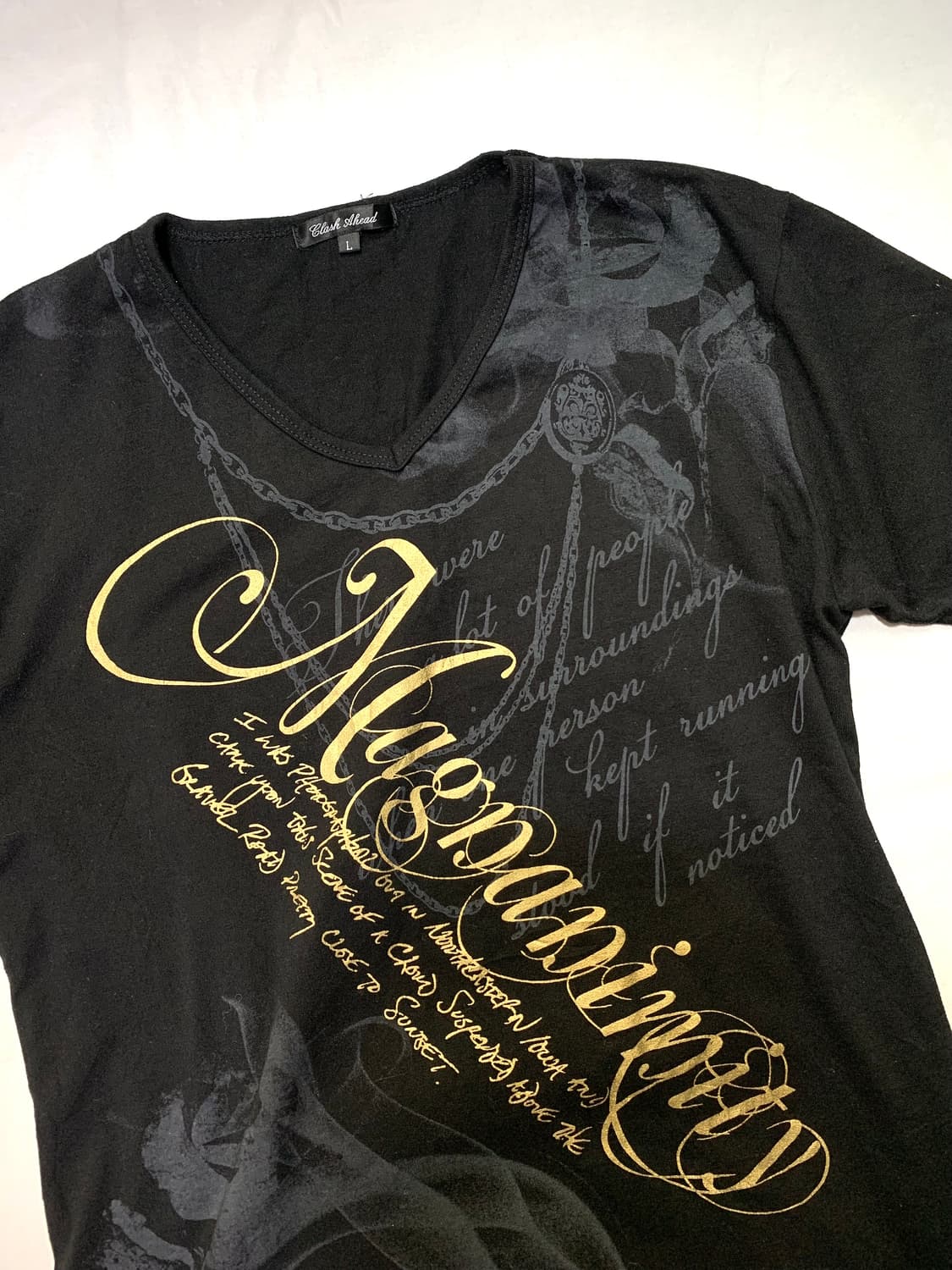 Clash ahead lettering detail t-shirt  상품이미지4