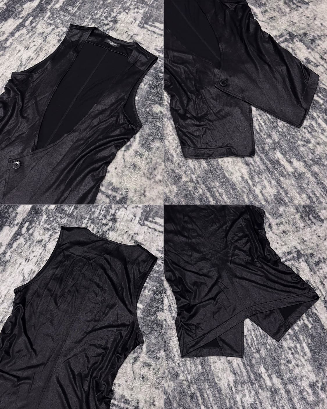 {Tornado Mart} Coating Asymmetric Vest   상품이미지5