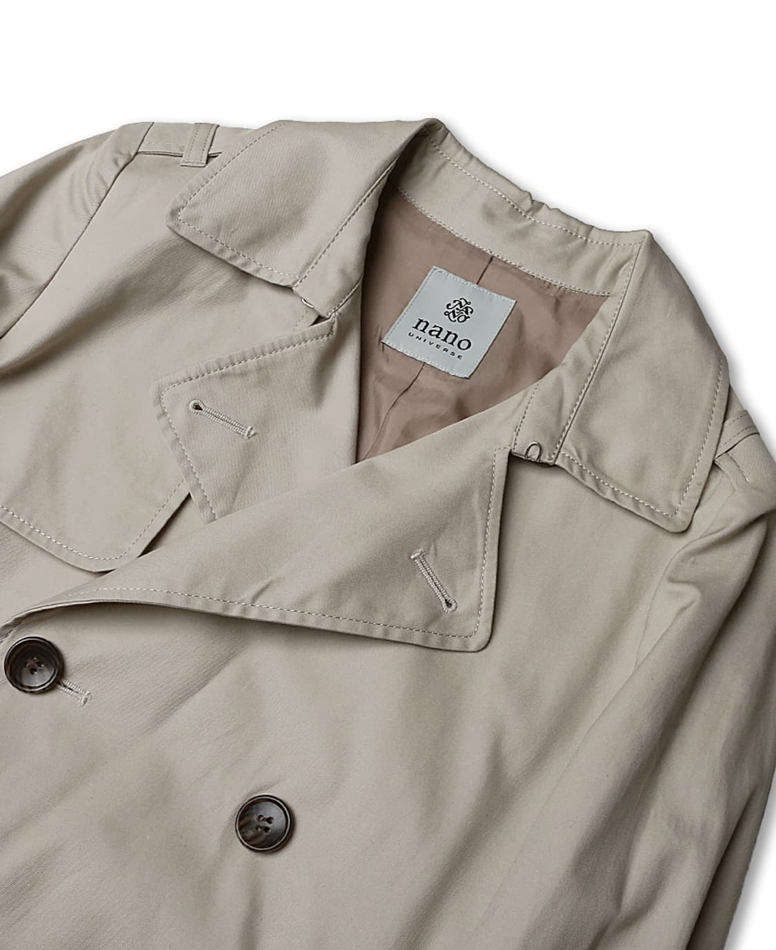 나노 유니버스 [Nano Universe] 라이트그레이 클래식 트렌치코트 상품이미지2