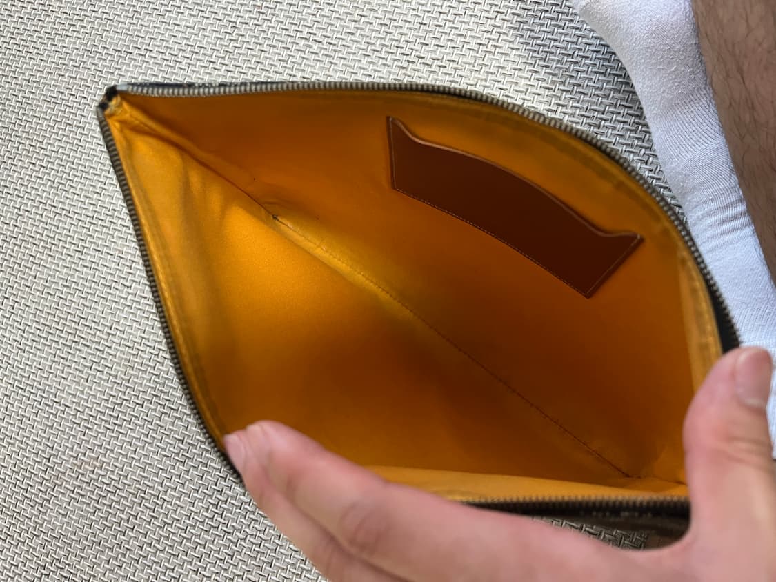 급처 백화점판 고야드 mm 블랙 클러치백 상품이미지4