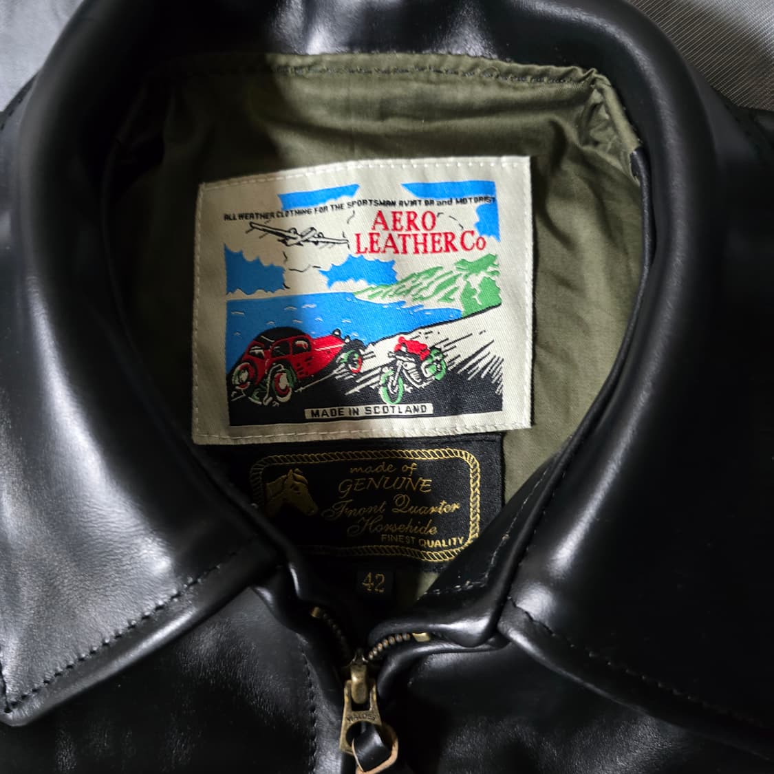 에어로레더 하이웨이맨 42 사이즈 새제품 상품이미지2