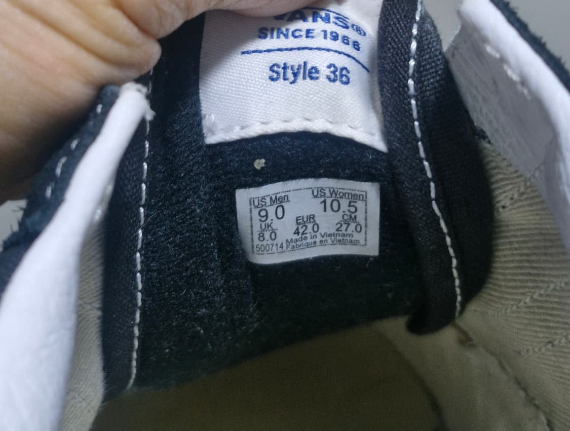 반스 올드스쿨 36 DX 애너하임 팩토리 블랙 화이트 상품이미지2